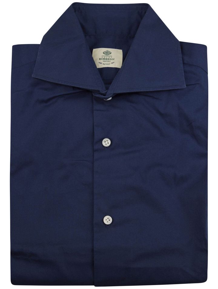 Luigi Borrelli Luigi Borrelli Blue Cotton Ea Shirt Blue 000