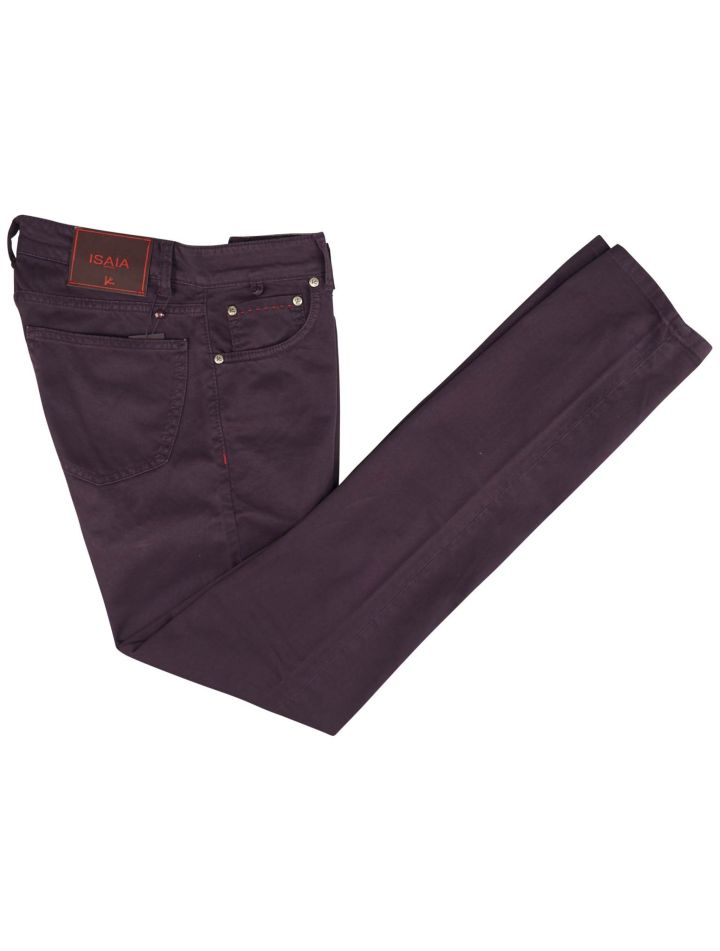 Isaia Isaia Purple Cotton Ea Jeans Purple 000