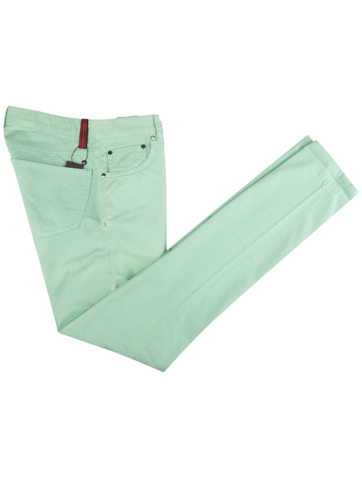 Isaia Isaia Green Cotton Ea Jeans Green 000