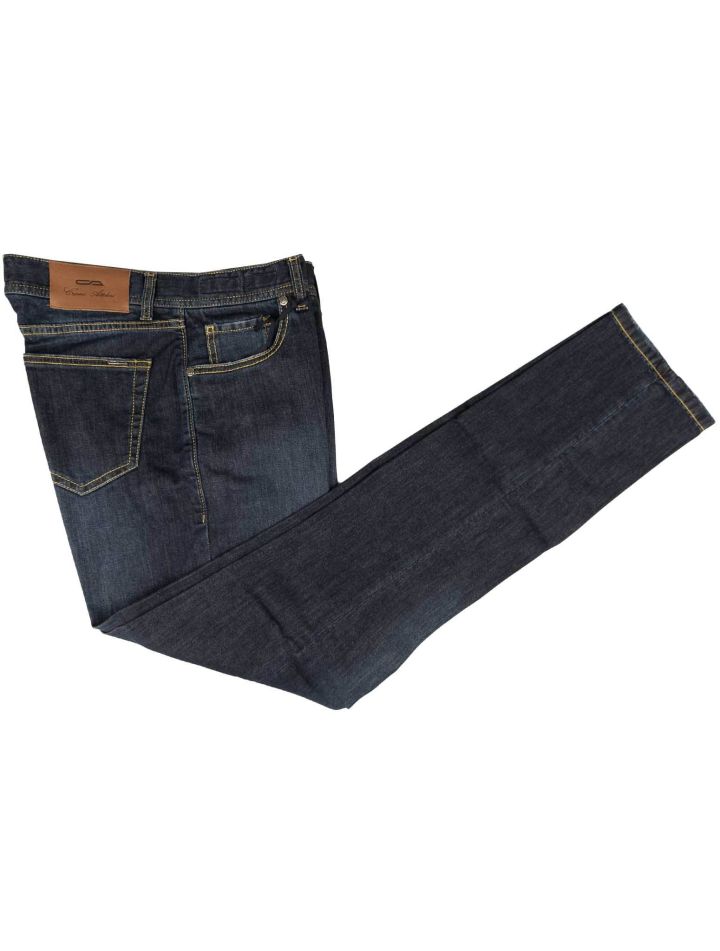Cesare Attolini Cesare Attolini Dark Blue Cotton Ea jeans Dark Blue 000