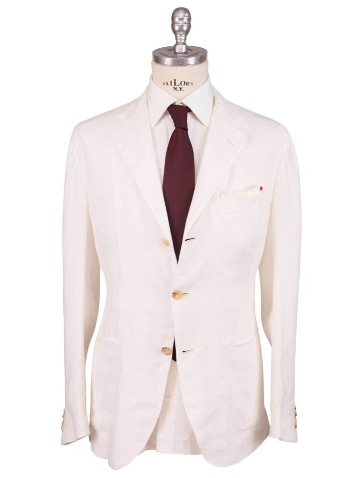 Kiton Kiton White Linen Suit White 000