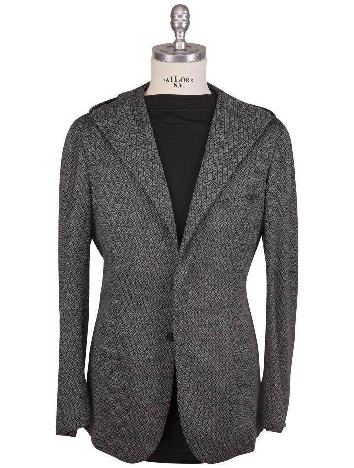 KNT Kiton Knt Gray Wool Cashmere Pl Suit Gray 000