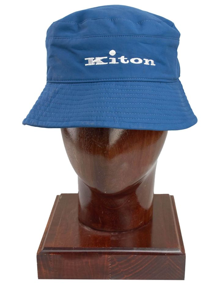 Kiton Kiton Blue Cotton Pa Hat Blue 000