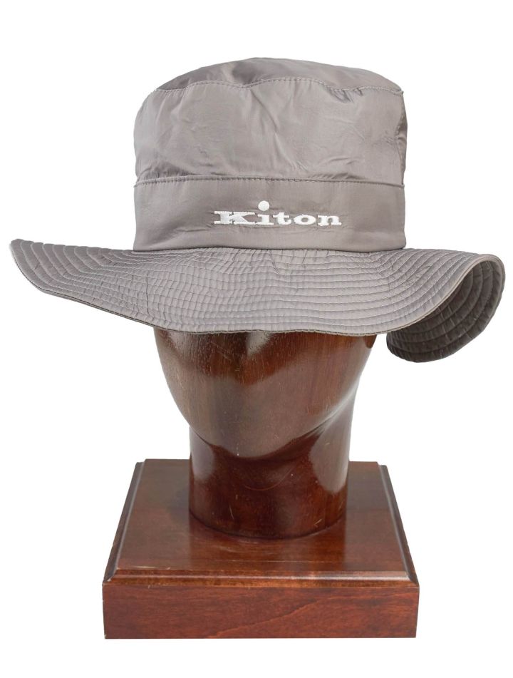 Kiton Kiton Gray Cotton Pl Hat Gray 000