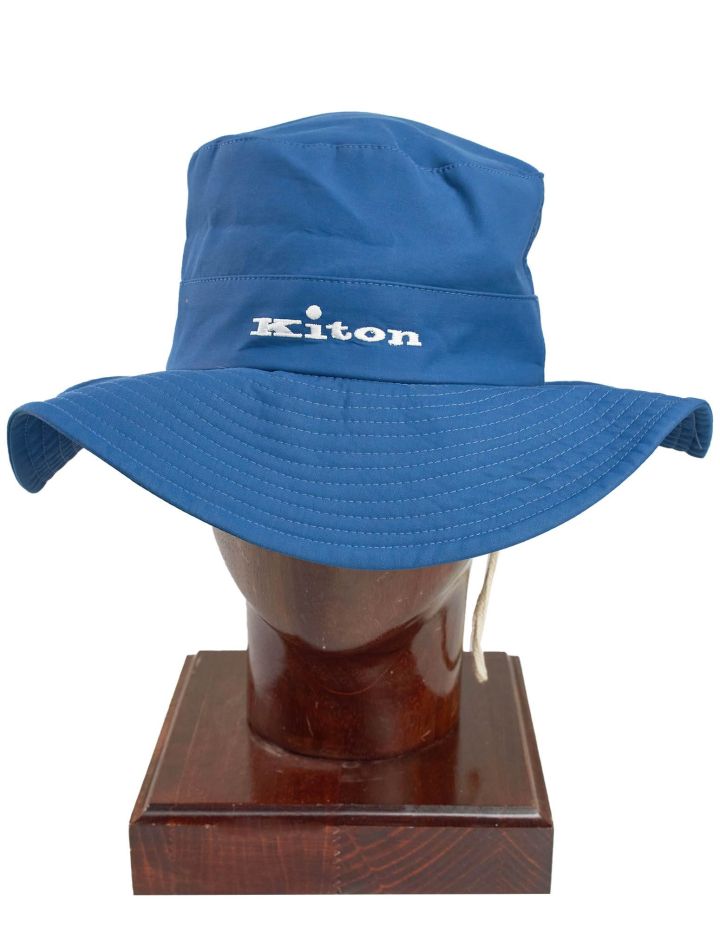 Kiton Kiton Blue Cotton Pa Hat Blue 000