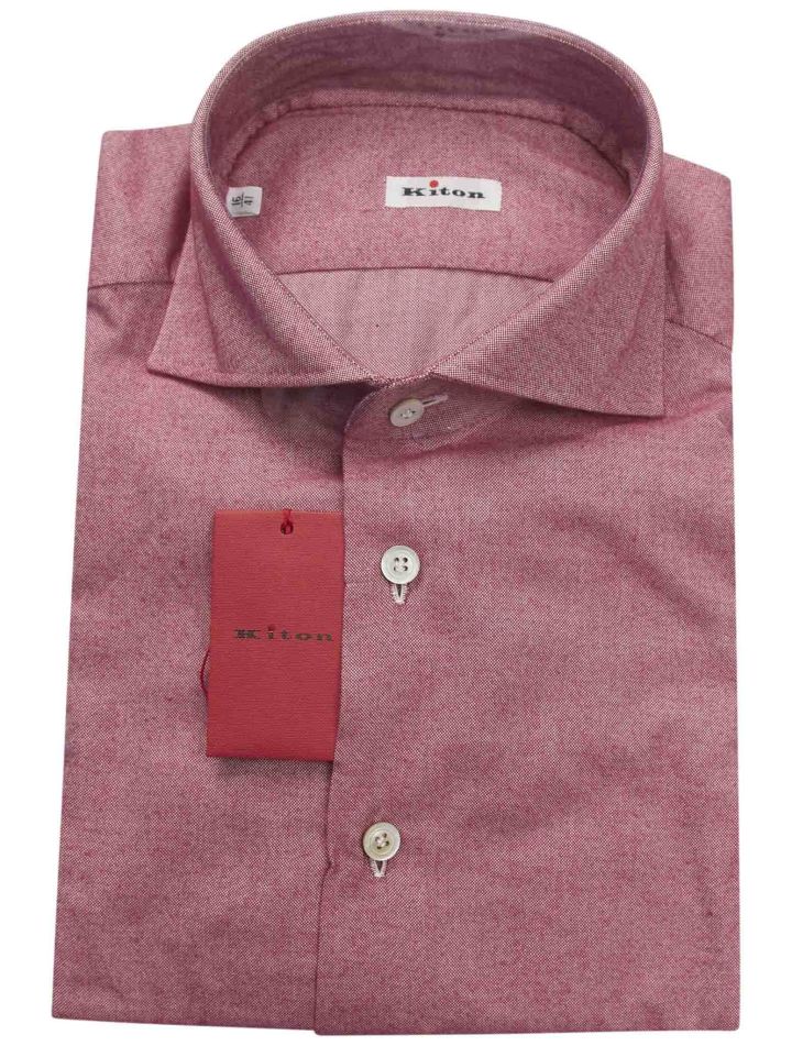 Kiton Kiton Pink Cotton Cashmere Shirt Pink 000