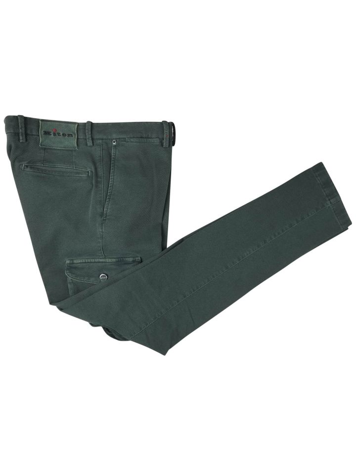 Kiton Kiton Green Cotton wool Ea Cargo Pants Green 000