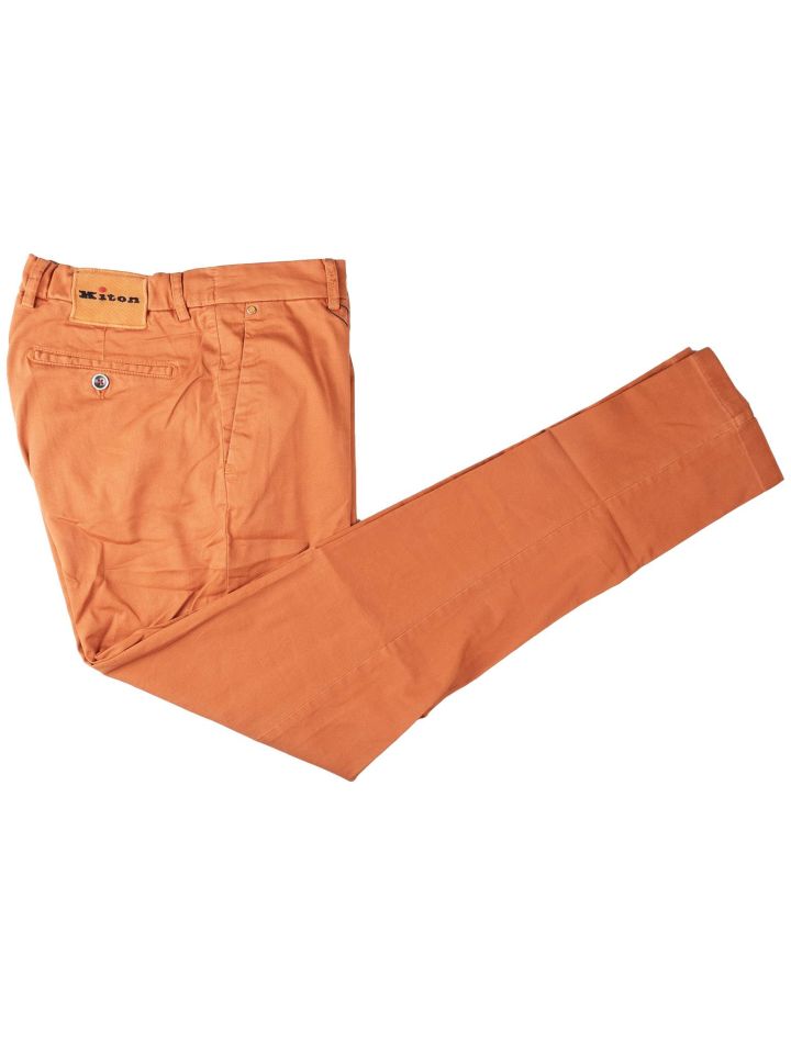 Kiton Kiton Orange Cotton Ea Pants Orange 000