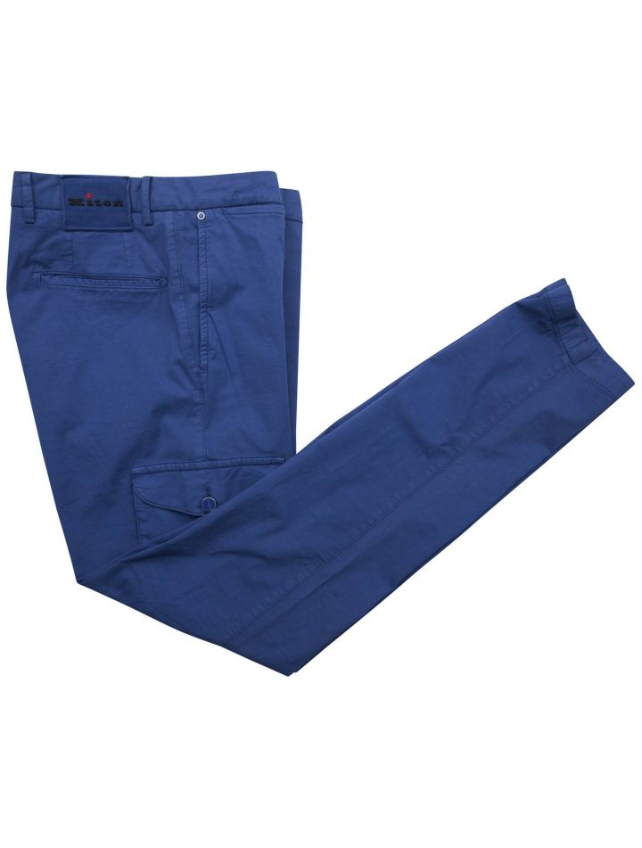 Kiton Kiton Blue Cotton Silk Ea Cargo Pants Blue 000