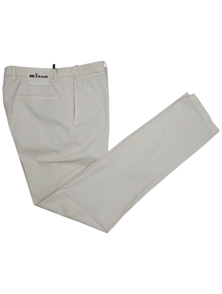Kiton Kiton Gray Cotton Silk Ea Pants Gray 000