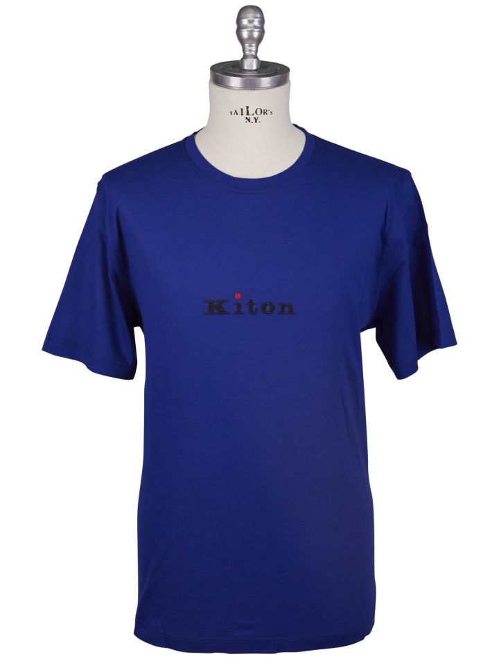 Kiton Kiton Blue Cotton T-Shirt Blue 000