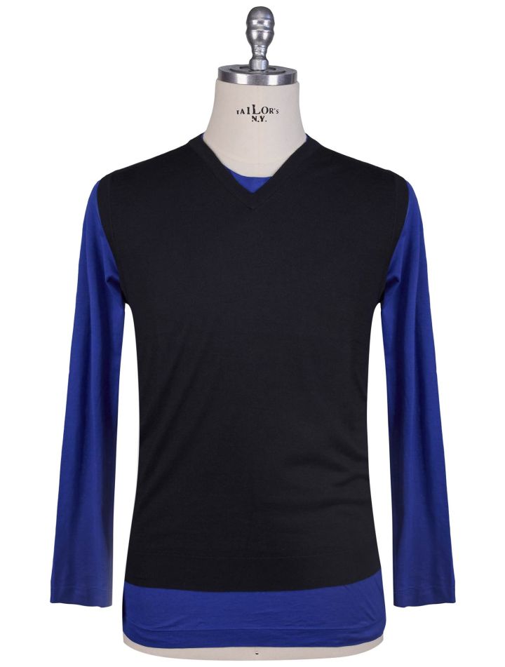 Kiton Kiton Black Cashmere Silk Sweater Gilet Black 000