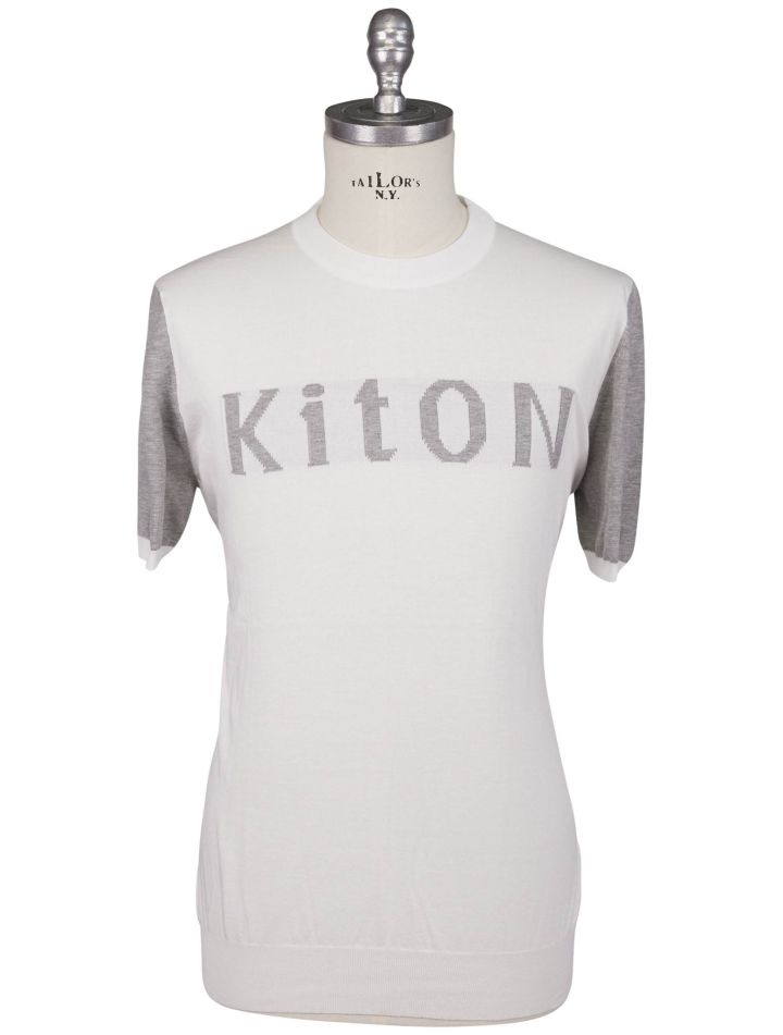 Kiton Kiton White Cotton T-Shirt White 000