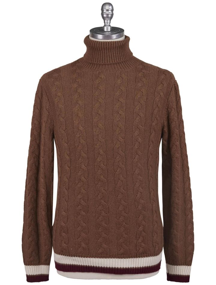 Kiton Kiton Brown Cashmere Sweater Turtleneck Brown 000