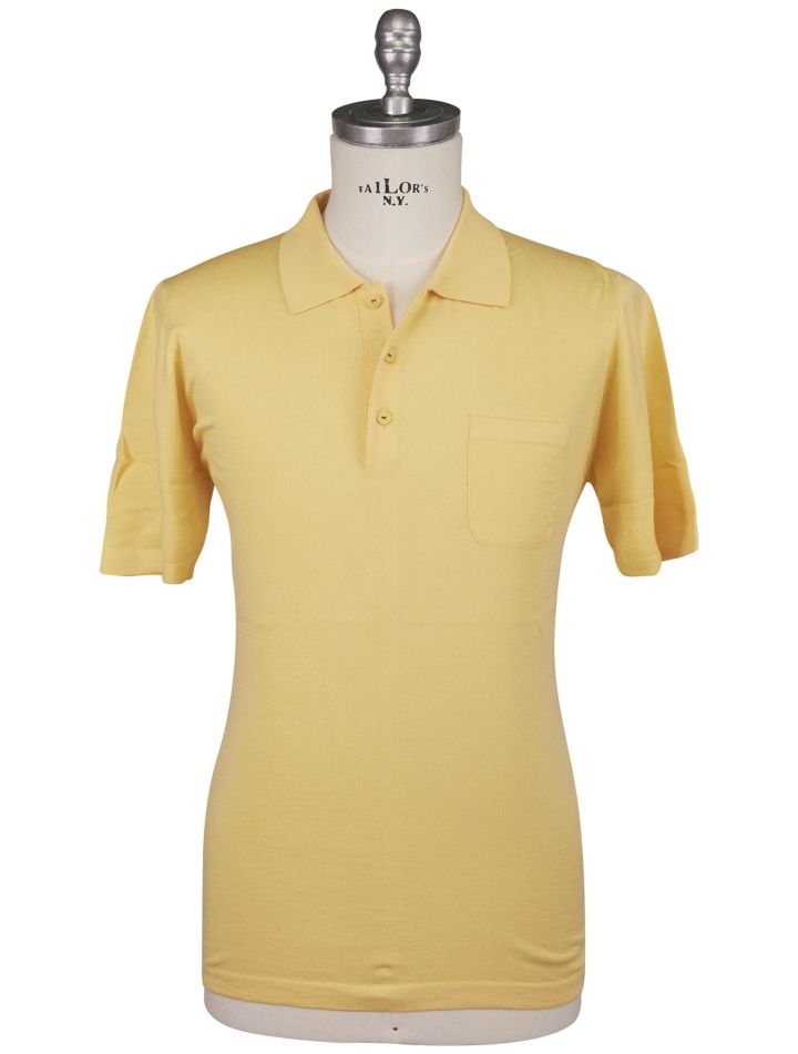 Kiton Kiton Yellow Cotton Polo Yellow 000