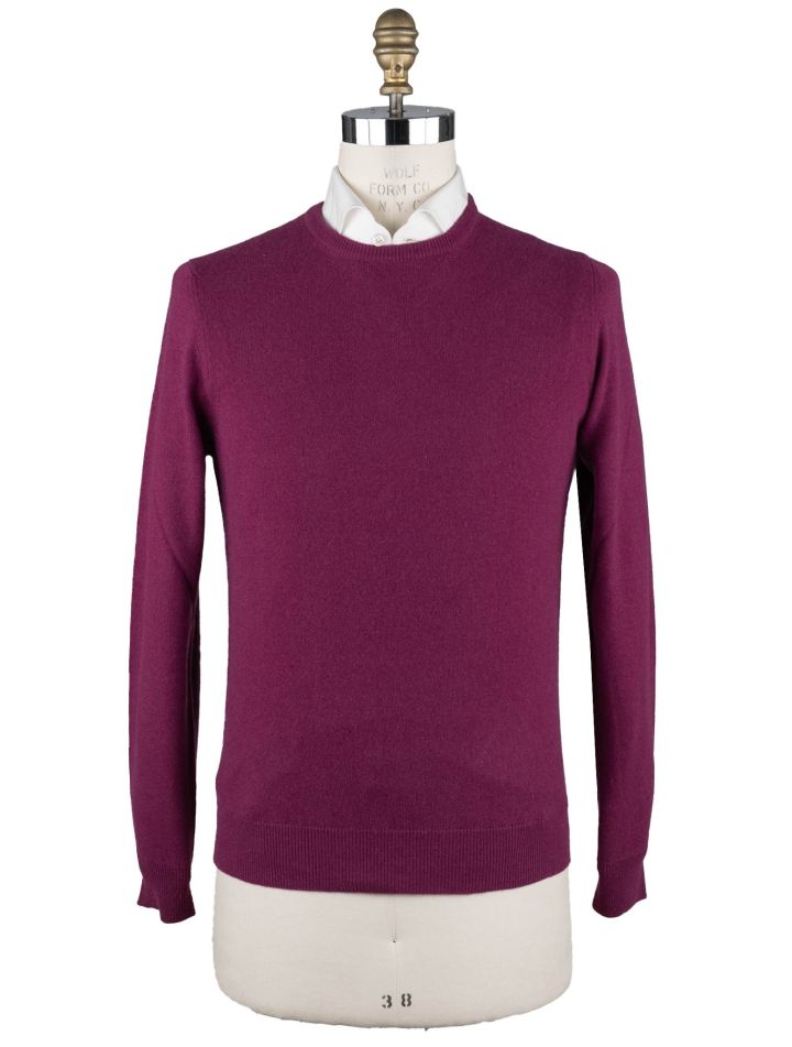 Malo Malo Purple Cashmere Sweater Crewneck Purple 000