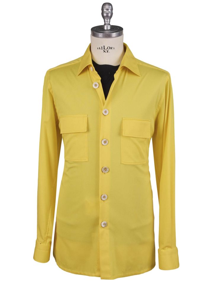 Kiton Kiton Yellow Lyocell Ea Shirt Yellow 000