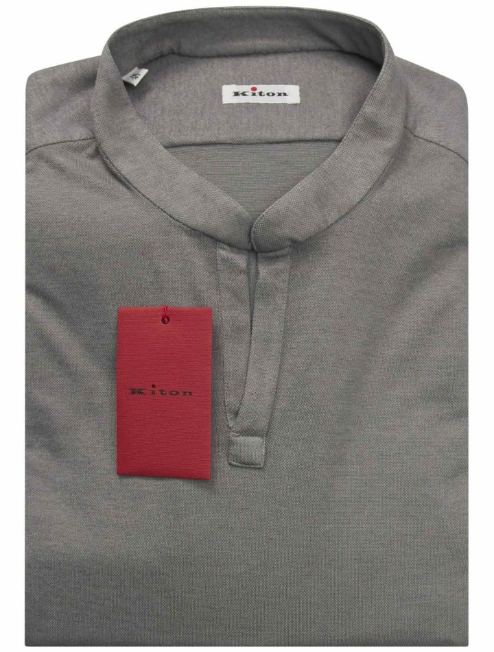 Kiton Kiton Gray Ly Cotton Ea Korean Shirt Gray 000