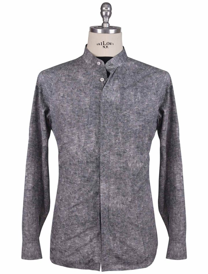 Kiton Kiton Gray Cotton Shirt Gray 000
