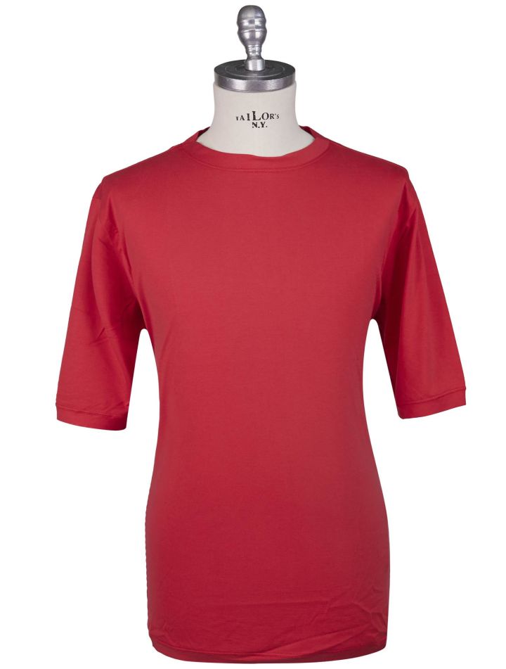 Kiton Kiton Red Silk Cotton T-Shirt Red 000