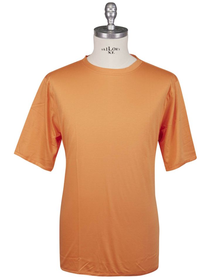 Kiton Kiton Orange Cotton T-Shirt Orange 000