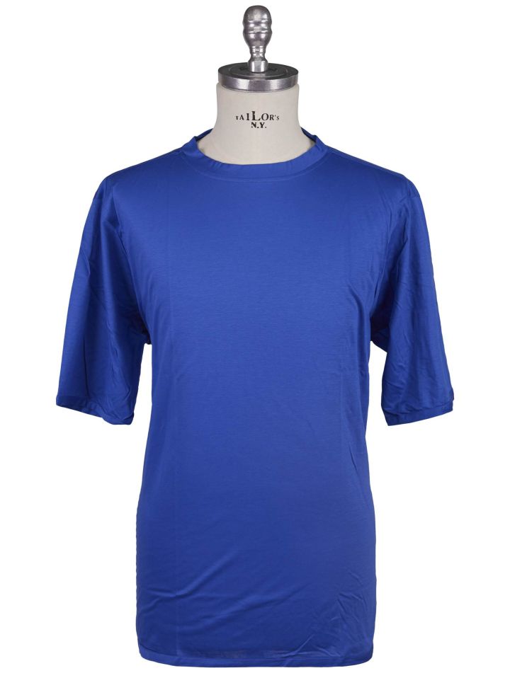 Kiton Kiton Blue Cotton T-Shirt Blue 000