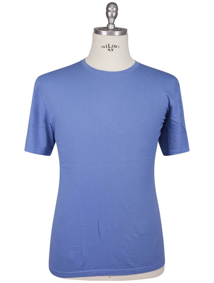 Kiton Kiton Blue Cotton Cashmere T-Shirt Blue 000