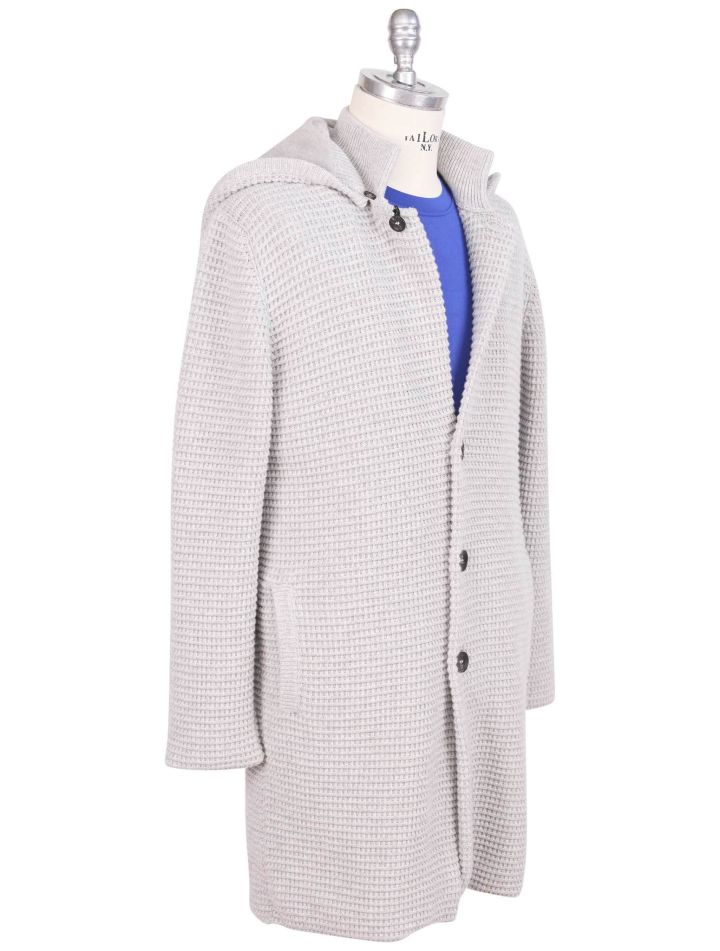 Kiton Kiton Gray Cashmere Mink Fur Coat Gray 000