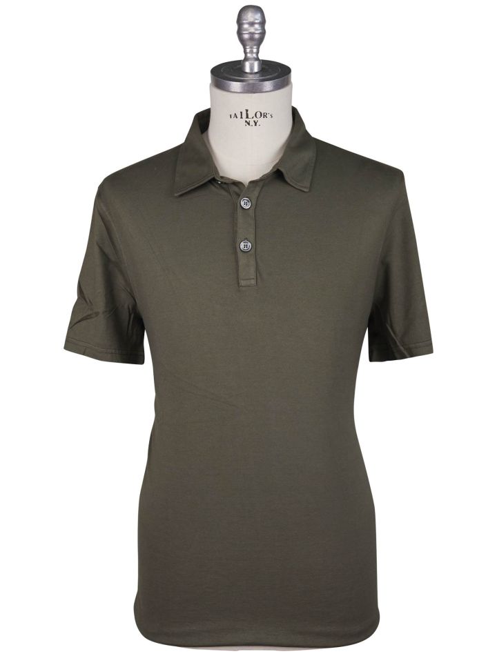 Kiton Kiton Green Cotton Cashmere Polo Green 000