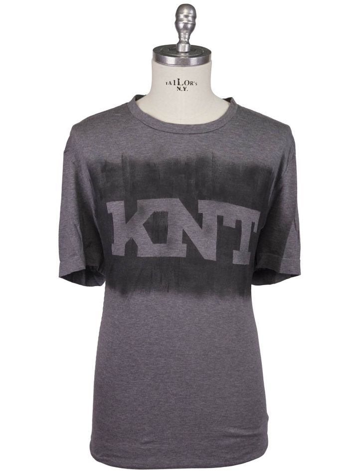 Kiton Kiton Knt Gray Cotton T-Shirt Gray 000