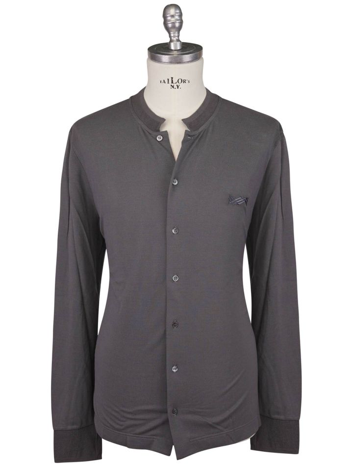 Kiton Kiton Knt Gray Cotton Silk Shirt Gray 000