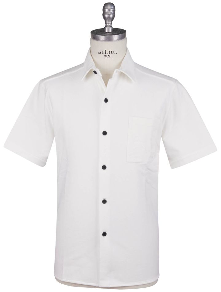 Kiton Kiton Knt White Cotton Ea Shirt White 000
