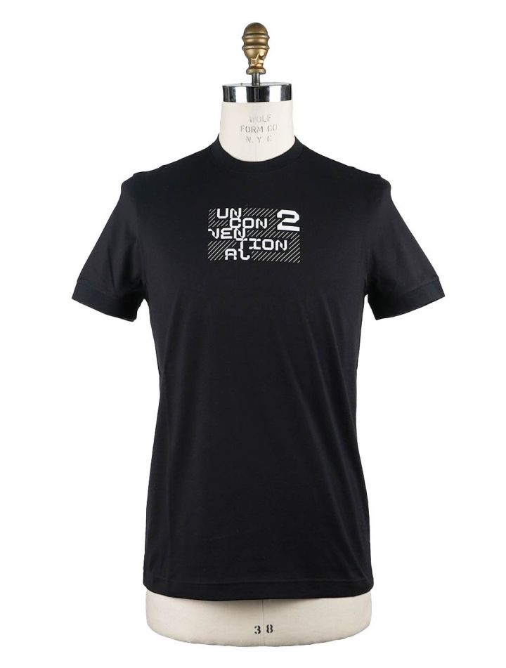 KNT Knt Kiton Black Cotton T-shirt Black 000
