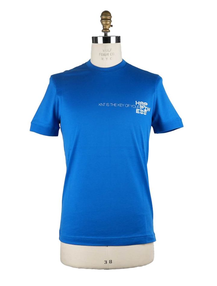 KNT KNT Kiton Blue Cotton T-Shirt Blue 000