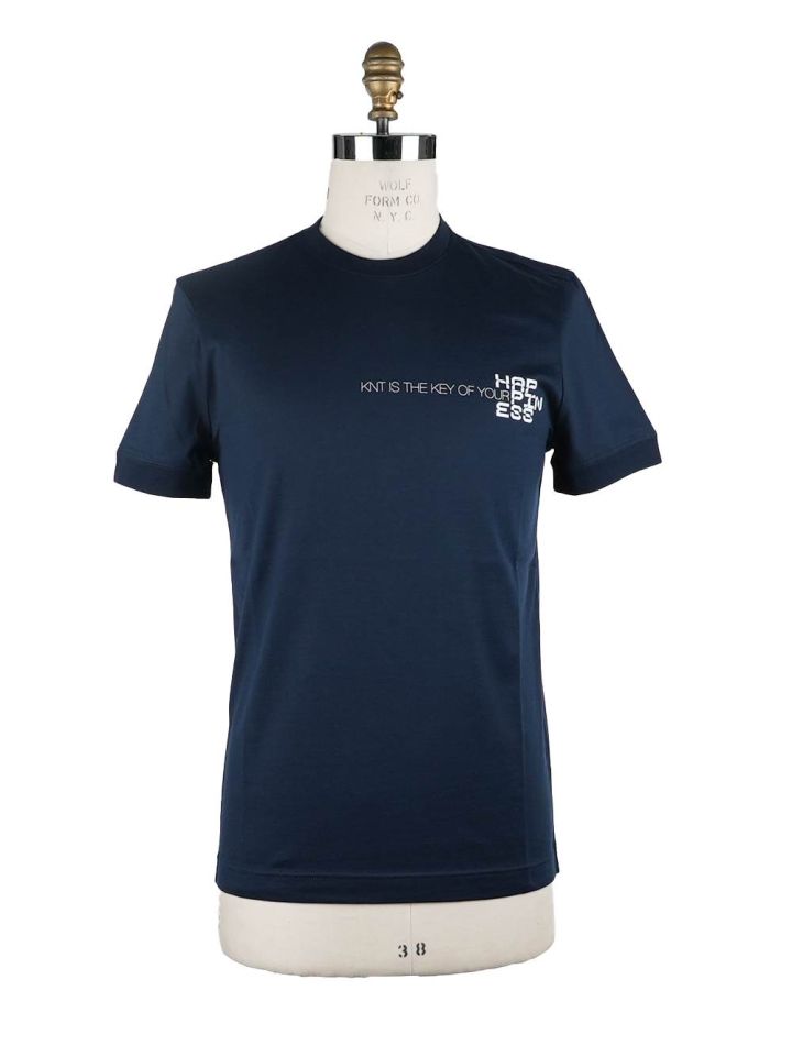 KNT KNT Kiton Dark Blue Cotton T-Shirt Dark Blue 000