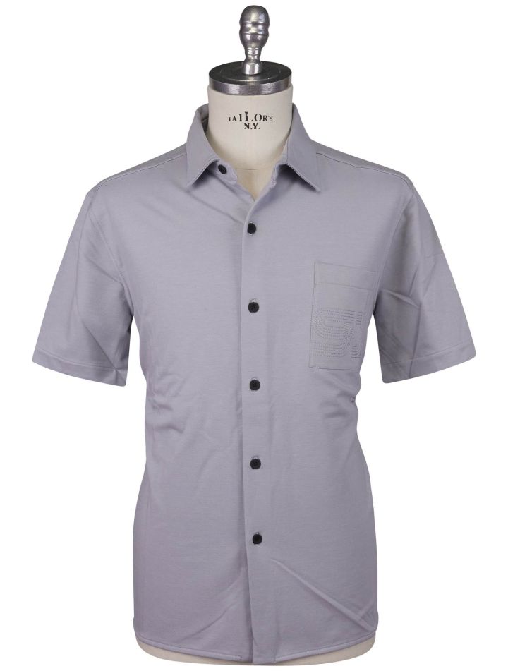 Kiton Kiton Knt Gray Cotton Ea Shirt Gray 000