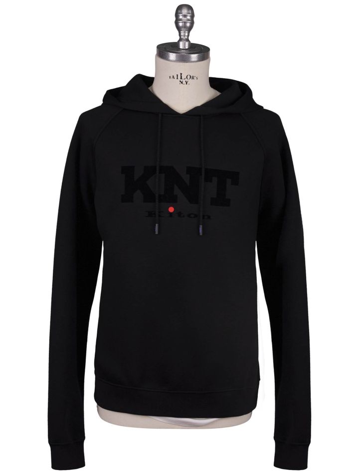 Kiton Kiton Knt Black Viscose Ea Sweater Black 000