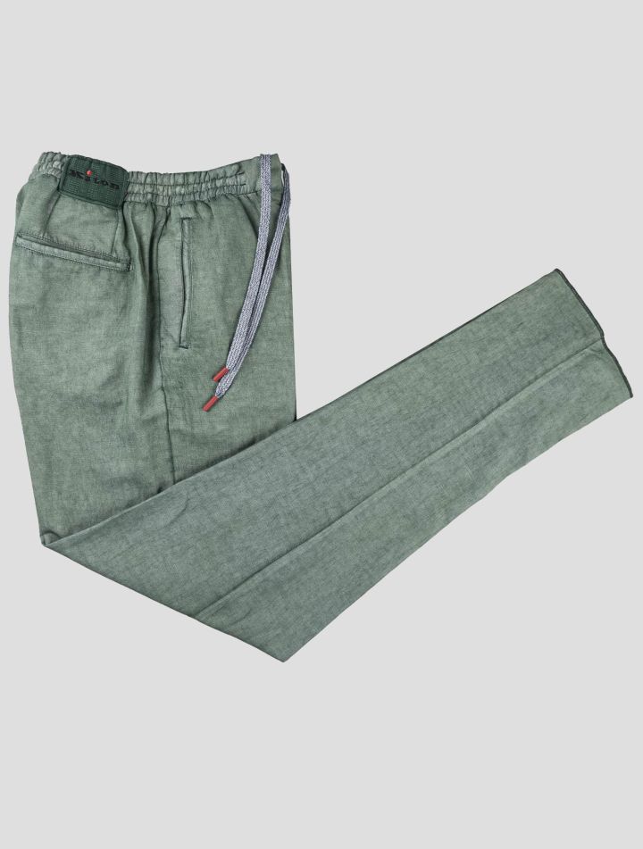 Kiton Kiton Green Cotton Lycra Pants Green 000