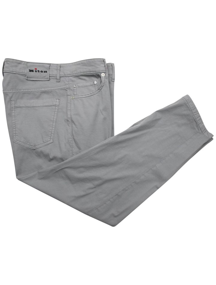Kiton Kiton Gray Cotton Silk Ea Jeans Gray 000