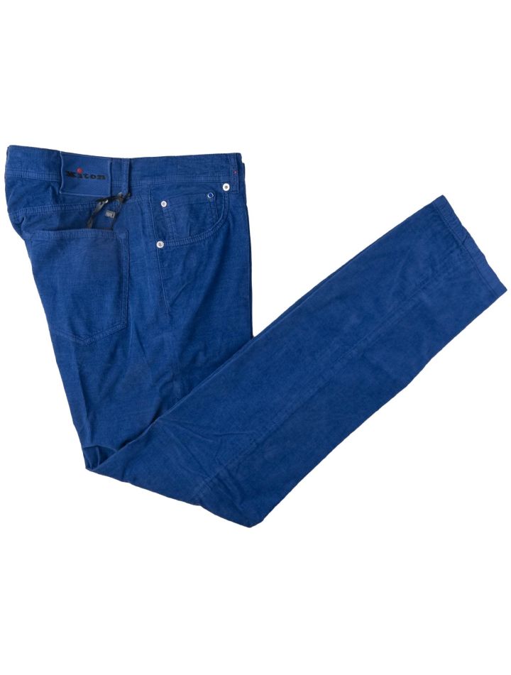 Kiton Kiton Blue Cotton Silk Ea Velvet Jeans Blue 000