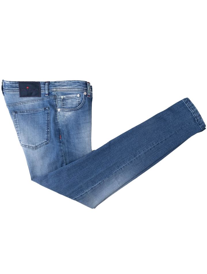 Kiton Kiton Blue Cotton Wool Ea Jeans Blue 000