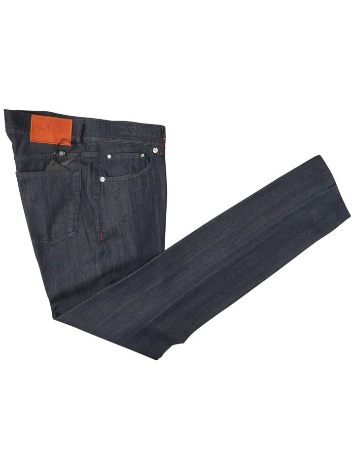 Kiton Kiton Blue Cotton Silk Jeans Blue 000