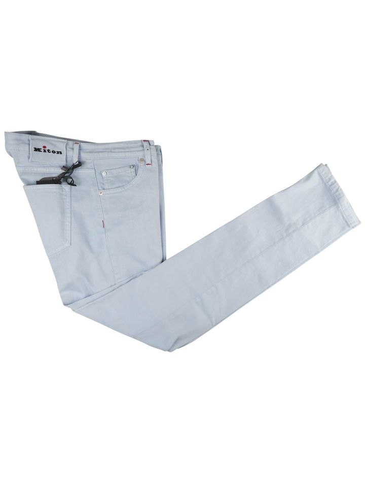Kiton Kiton Light Blue Cotton Ea Jeans Light Blue 000