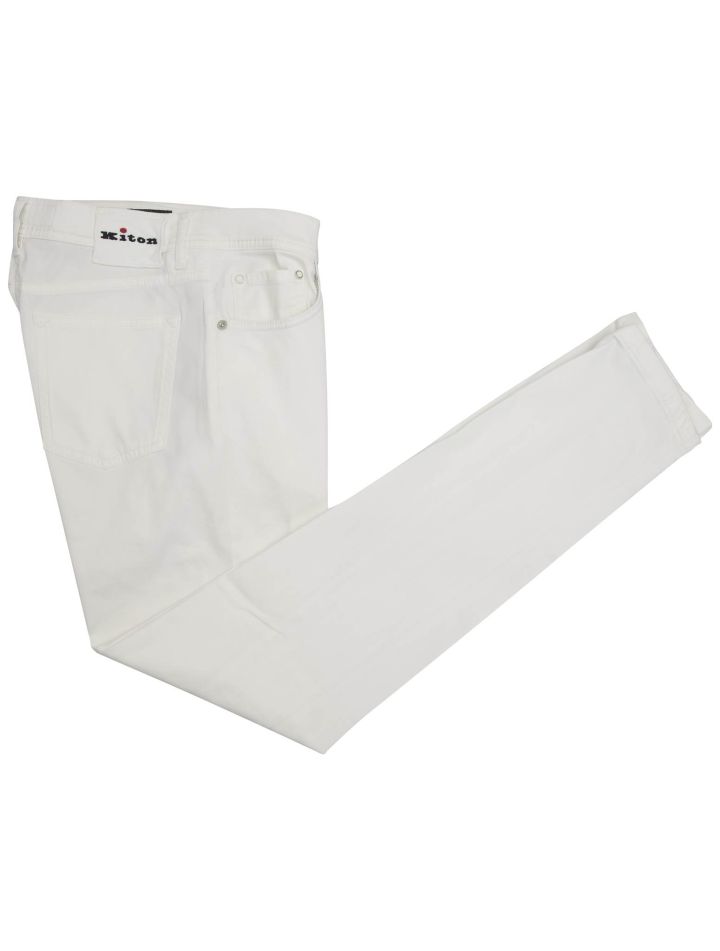 Kiton Kiton White Cotton Ly Ea Jeans White 000