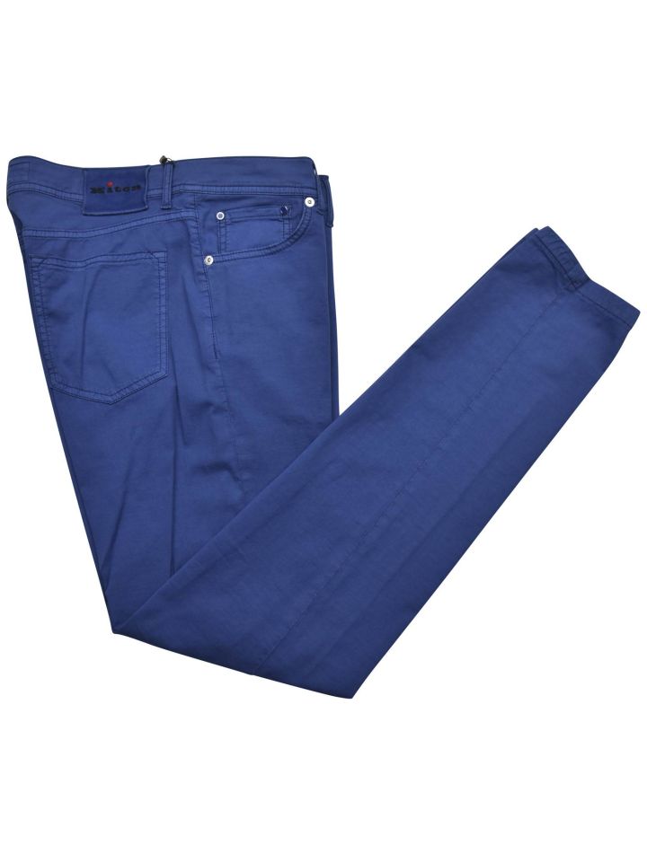 Kiton Kiton Blue Cotton Silk Linen Ea Jeans Blue 000