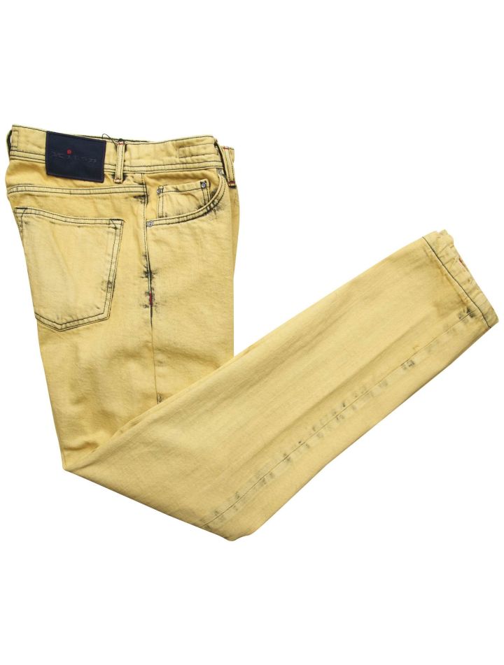 Kiton Kiton Yellow Cotton Ea Jeans Yellow 000