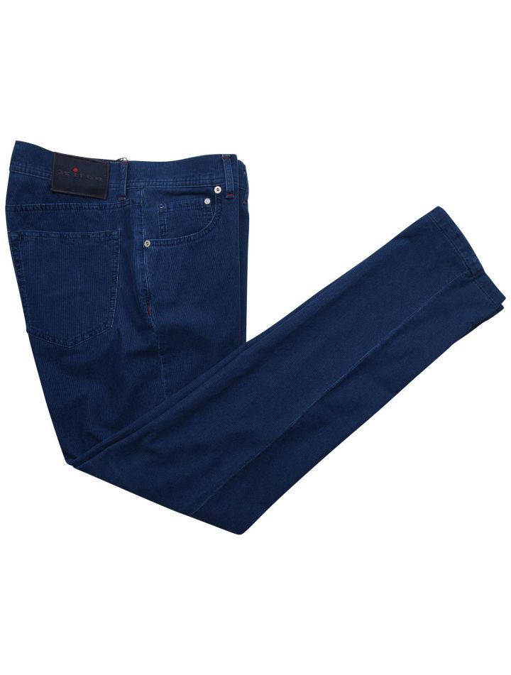 Kiton Kiton Blue Cotton Cashmere Ea Velvet Jeans Blue 000