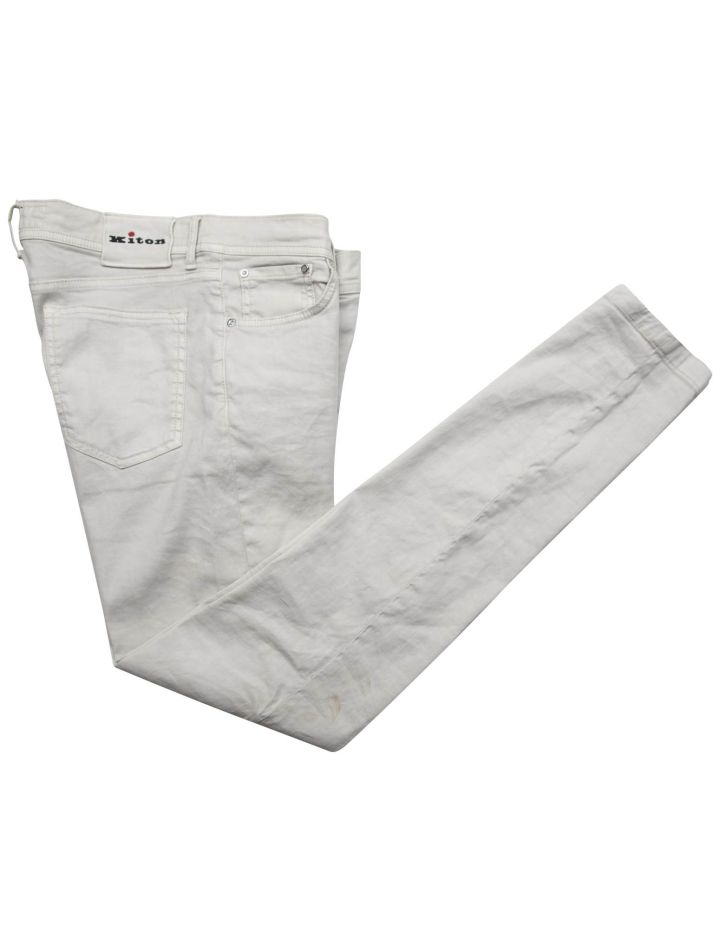 Kiton Kiton Gray Linen Cotton Ea Pants Gray 000