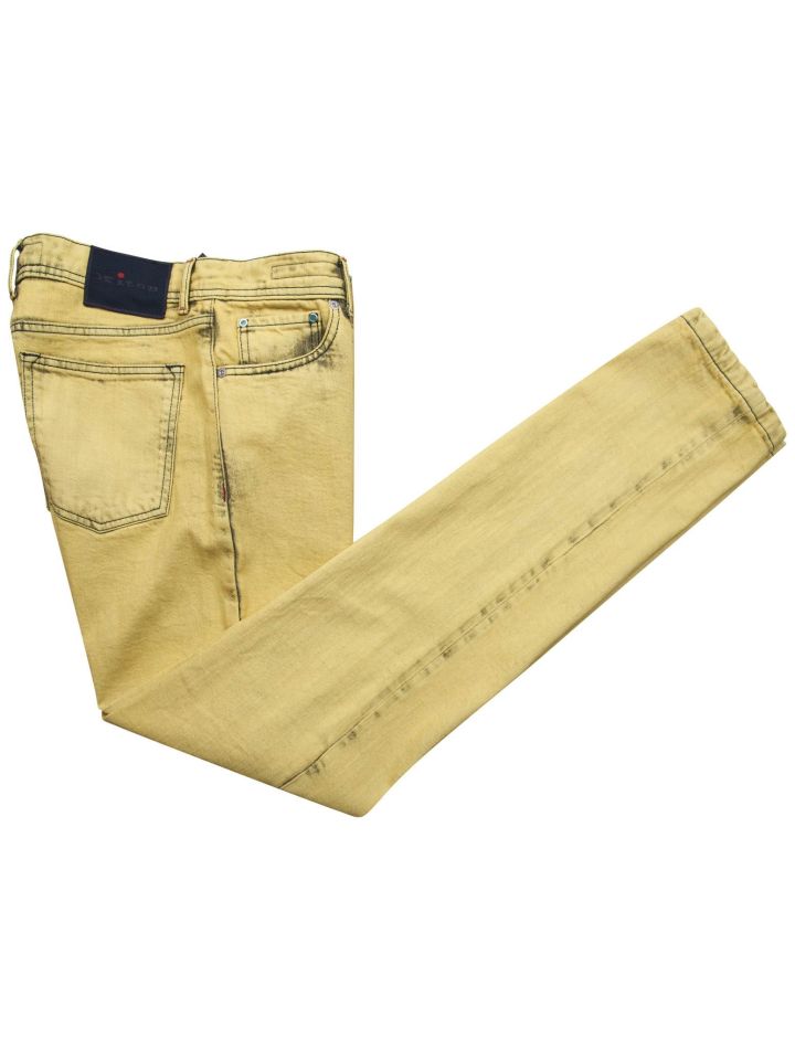 Kiton Kiton Yellow Cotton Ea Jeans Yellow 000