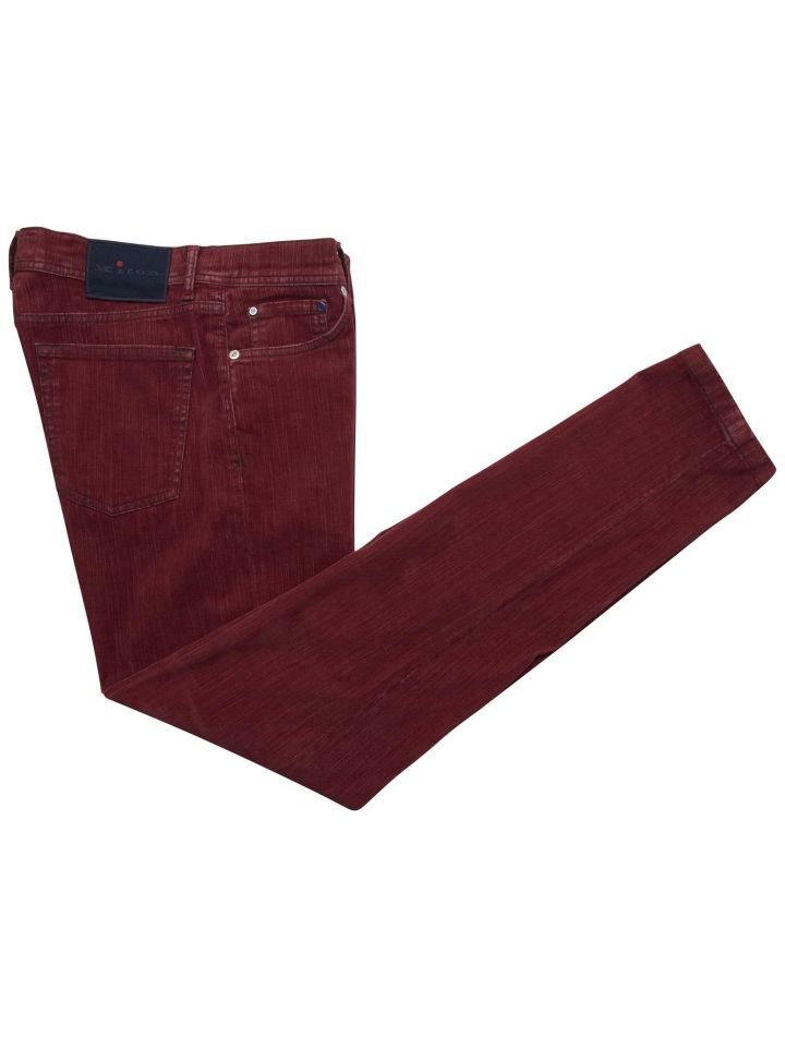 Kiton Kiton Red Cotton Ea Velvet Jeans Red 000